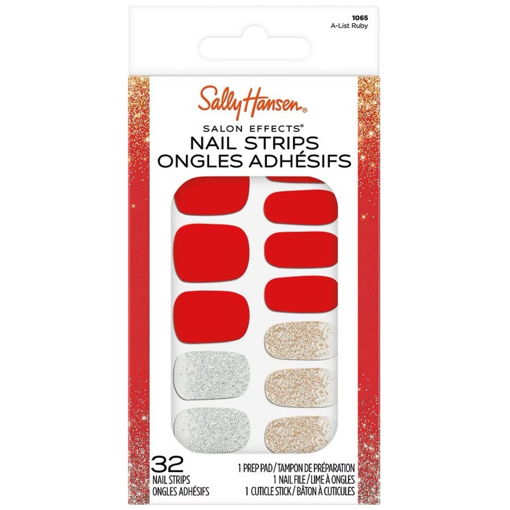Sally Hansen Nail Strips - A-List Ruby - New in Box